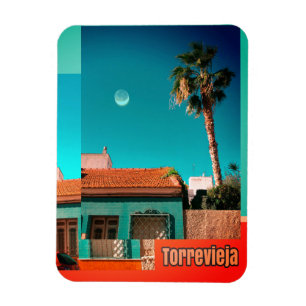 Imán Torrevieja en Naranja y Turqoise