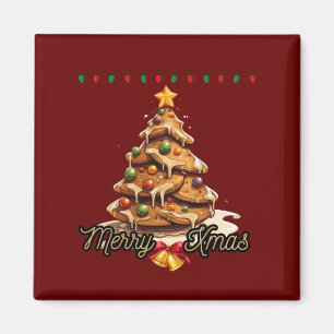 Imán ¡Torta de árbol de Navidad, feliz Navidad!