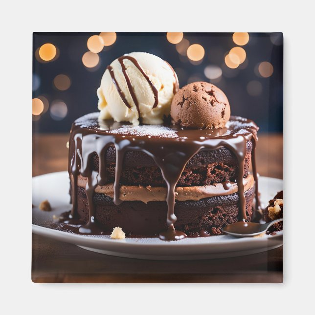 Imán Torta de chocolate (Frente)
