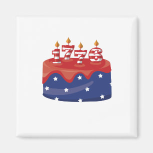 Imán Torta de cumpleaños 1776