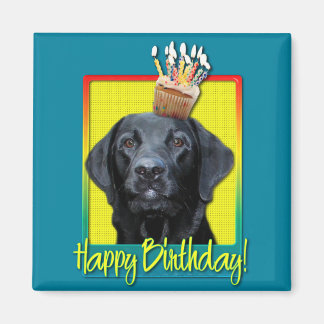 Imán Torta de cumpleaños - Labrador - Negro - Equipamie