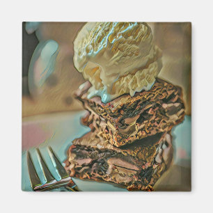 Imán Torta de helado de chocolate