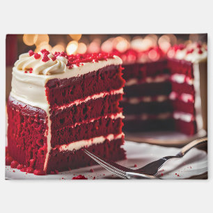 Imán Torta de terciopelo rojo