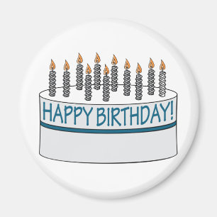 Imán Torta del feliz cumpleaños