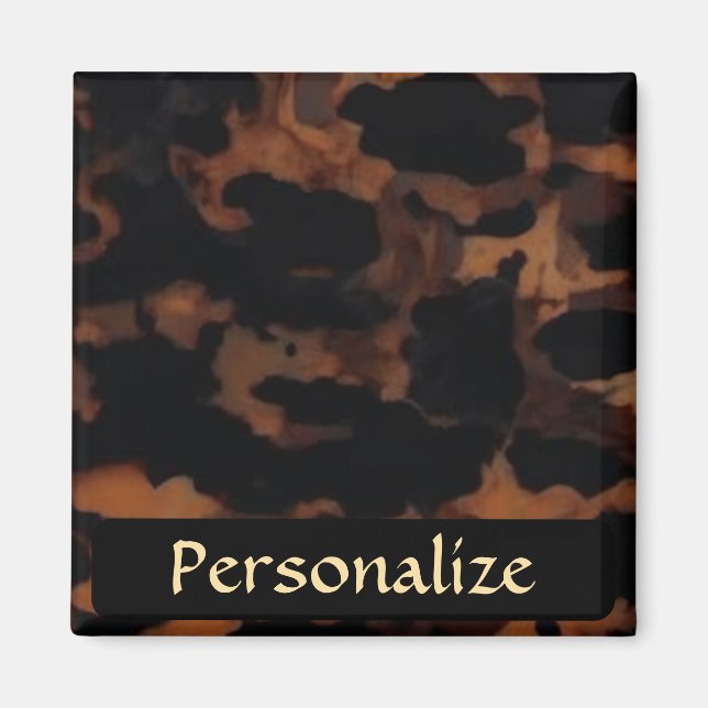 Imán TortoisesHell Seamless Pattern, Moda TortoiseShell (Frente)