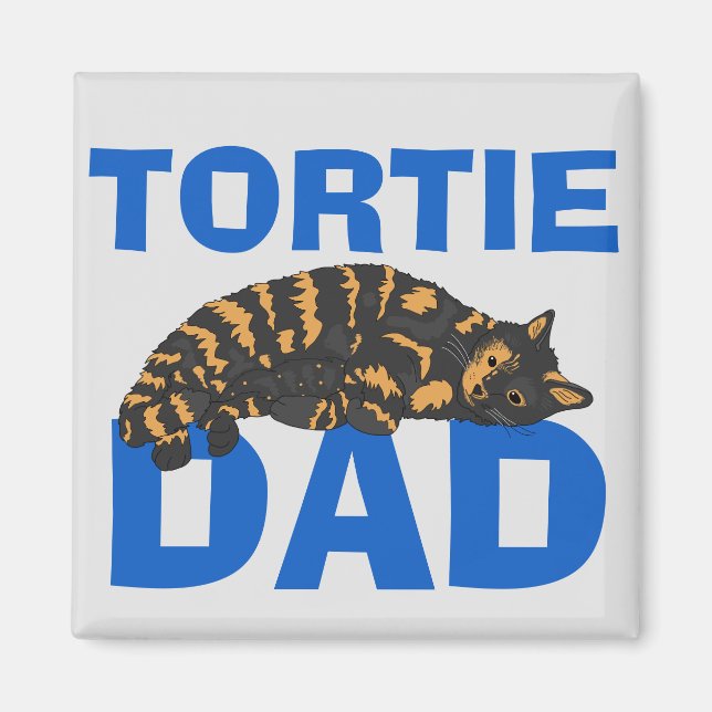Imán Tortoiseshell TORTIE Cat MAGNET (Frente)