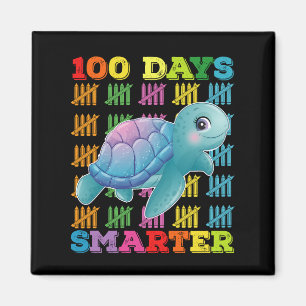 Imán Tortuga 100 días más inteligente 100º día de escue