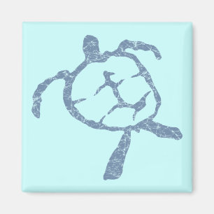 Imán tortuga azul oscuro