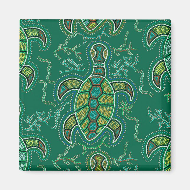Imán Tortuga del Caribe (Frente)