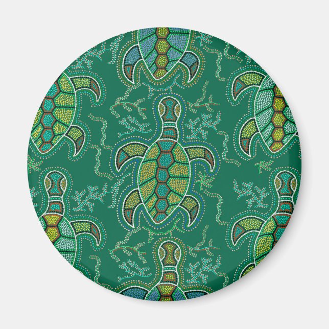 Imán Tortuga del Caribe (Frente)