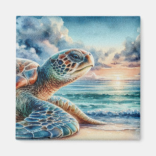 Imán Tortuga del Mar Verde