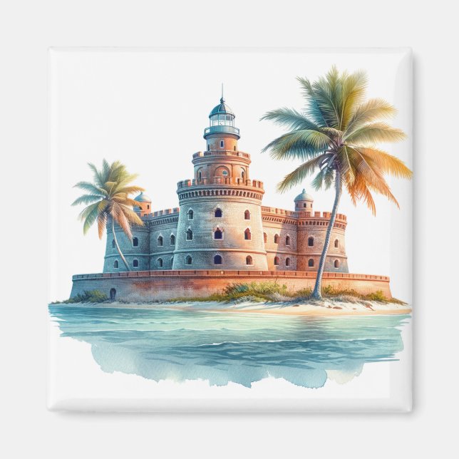 Imán Tortuga del Parque Nacional de Tortugas Secas (Frente)