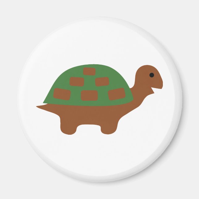 Imán tortuga divertida (Frente)