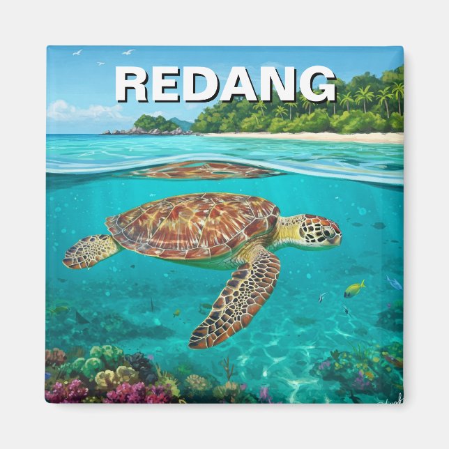 Imán Tortuga en Redang Malaysia (Frente)