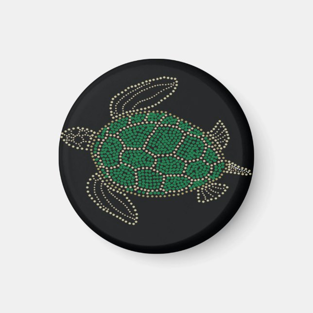 Imán Tortuga Hawaii de la bahía de Hanauma (Frente)
