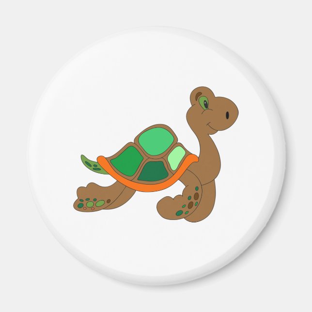Imán tortuga humorística (Frente)