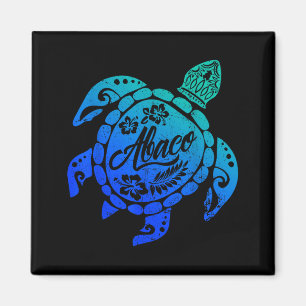 Imán Tortuga marina tribal de Abaco vacaciones en la pl