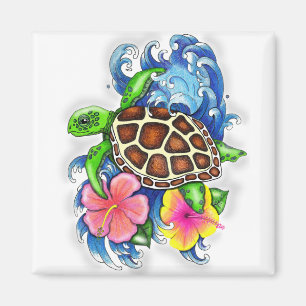 Imán Tortuga marina tropical