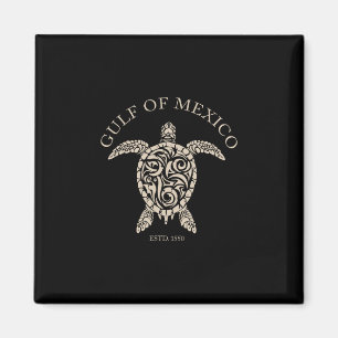 Imán Tortuga Marina Vintage Golfo De México Est 1550 An