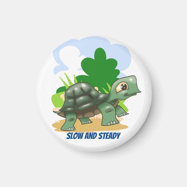 Imán Tortuga Personalizado lenta y estable (Frente)