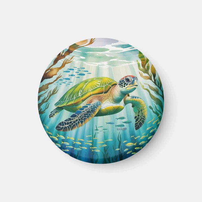 Imán Tortuga Pintada (Frente)