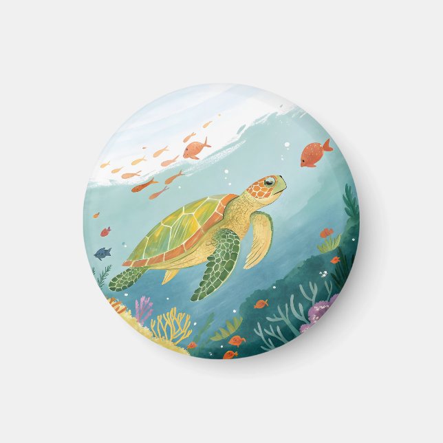 Imán Tortuga pintada (Frente)