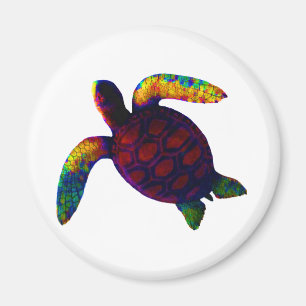 Imán Tortuga roja el MUSEO Zazzle Regalos