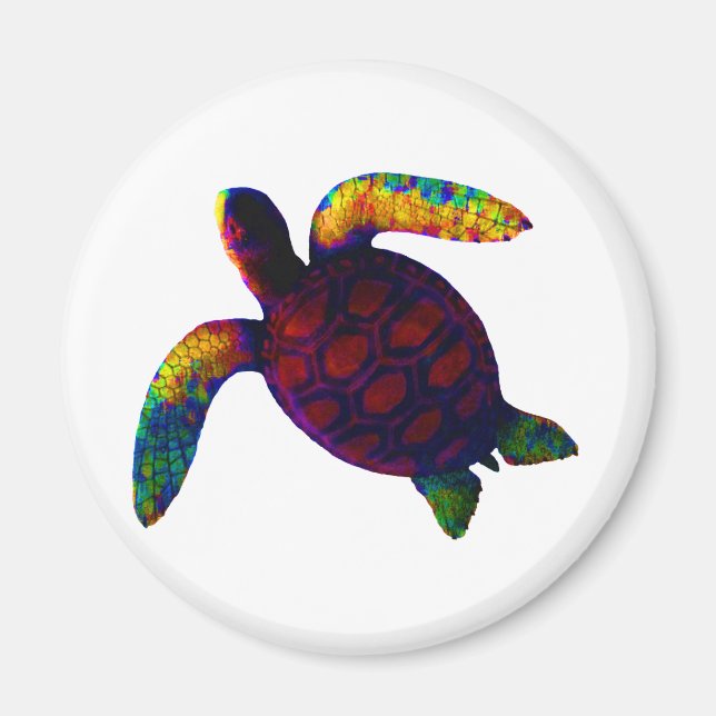 Imán Tortuga roja el MUSEO Zazzle Regalos (Frente)