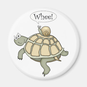 Imán ¡Tortuga y caracol del dibujo animado Whee! Regal