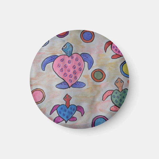 Imán Tortugas y círculos magnéticos (Frente)