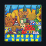 Imán Toscana Delights Magnet<br><div class="desc">Libera tu frigorífico y cocina con este imán colorido con un hermoso motivo de pintura de todas las delicias y colores de la hermosa Toscana por la popular artista Lisa Lorenz</div>