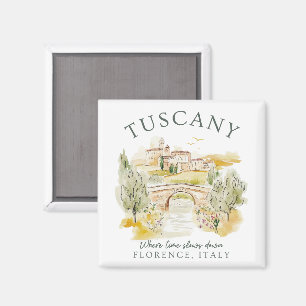 Imán Toscana Italia - Regalo de viaje de Florencia