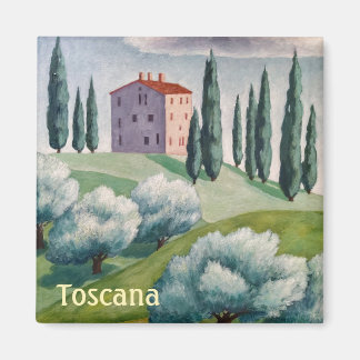 Imán Toscana Magnet/Casa En La Colina/Sunny Italia