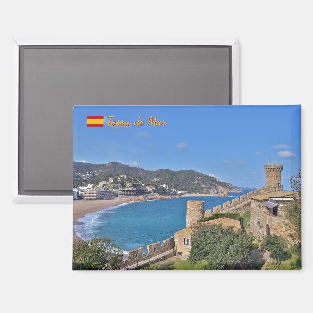 Imán Tossa de Mar, viaje a España (Anverso/Reverso)