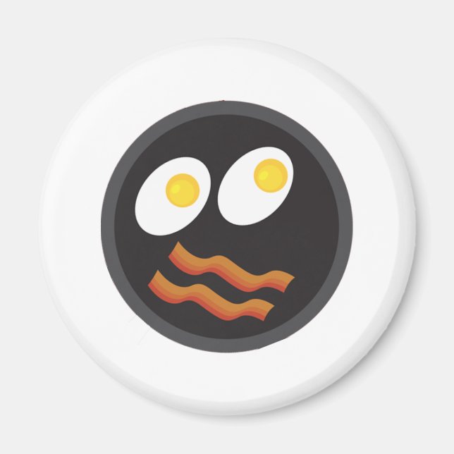Imán tostada con huevos cara (Frente)