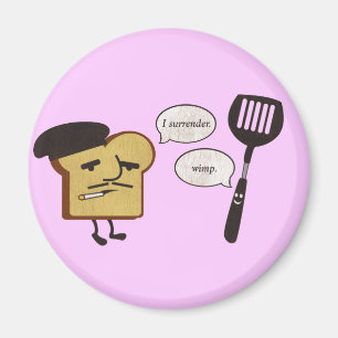 Imán Tostada francesa contra la espátula
