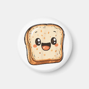 Imán Tostada sonriente del Personalizado de la sección 