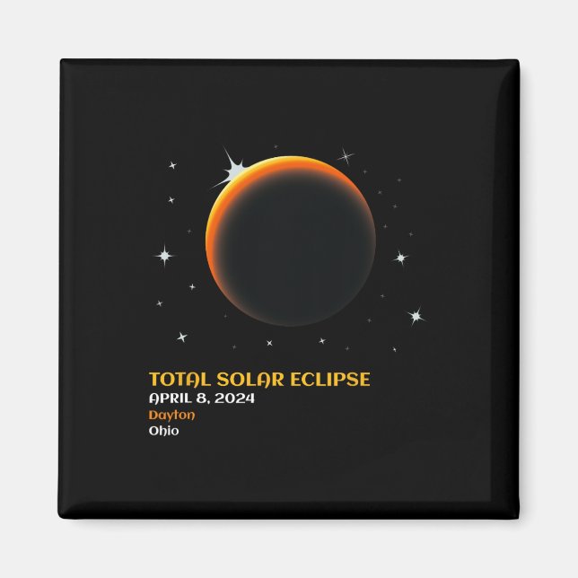 Imán Total América 04 08 24 Eclipse solar total 2024 (Frente)