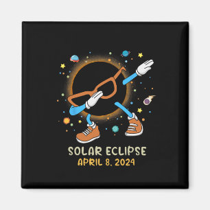 Imán Total Eclipse Solar 2024 Dabbing Divertido Para Ni
