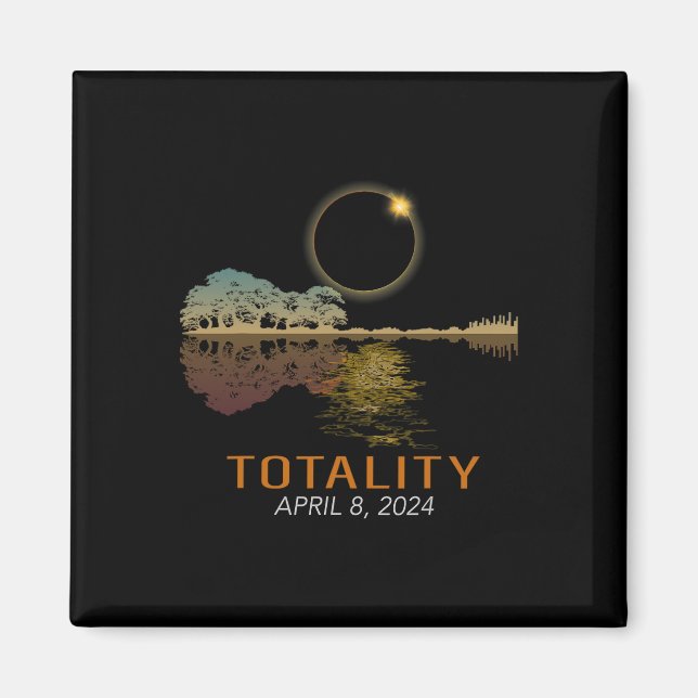 Imán Total Eclipse Solar Shirall Eclipse Guitarra (Frente)