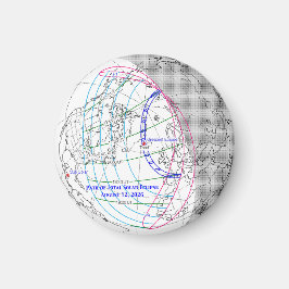 Imán Total Solar Eclipse 2026 Map