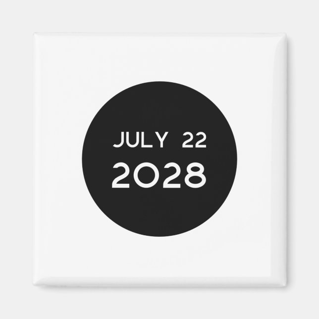 Imán Total Solar Eclipse 2028 New Zealand _1  (Frente)