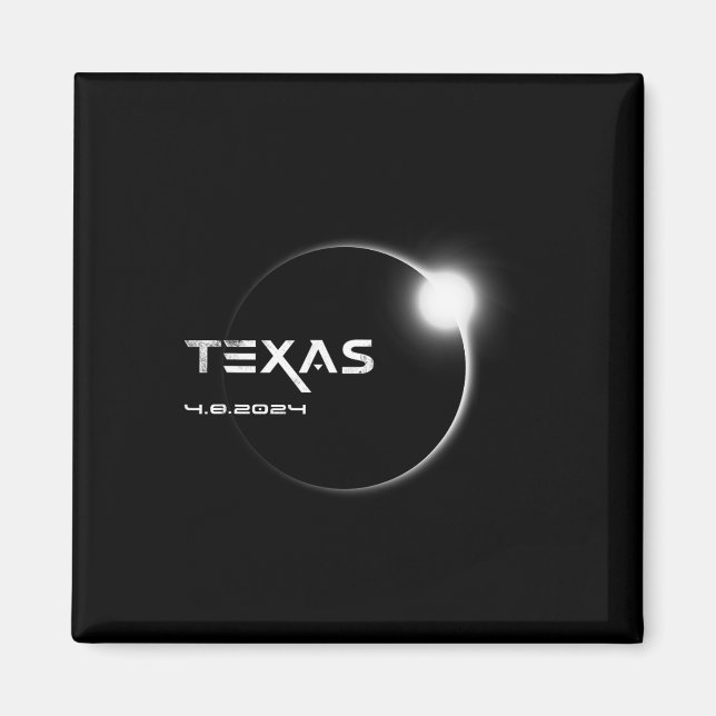 Imán Totalidad de Texas 4.08.2024 Eclipse solar total 2 (Frente)