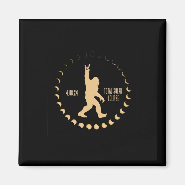 Imán Totalidad Solar 4.08.24 Eclipse Solar Total Eeuu 2 (Frente)