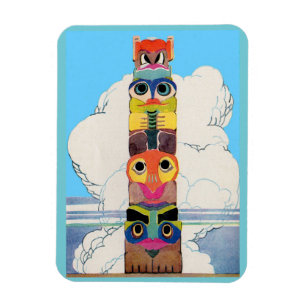 Imán Tótem de los años 1920