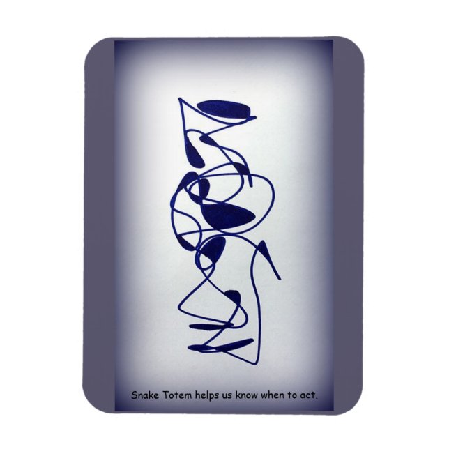 Imán Tótem de serpientes (Vertical)