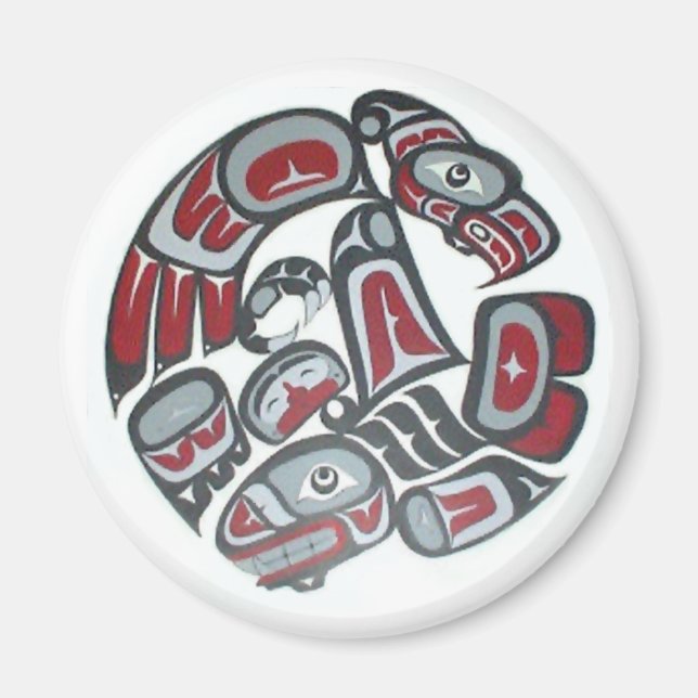 Imán Tótem tribal americano nativo musical