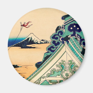 Imán Toto Asakusa Honganji por Katsushika Hokusai