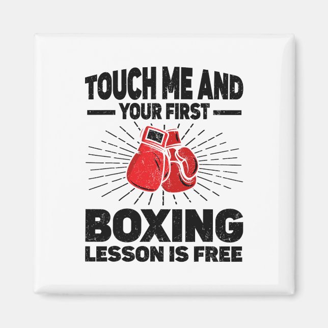 Imán Touch Me Y Tu Primera Lección De Boxeo Es Gratuita (Frente)