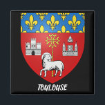Imán Toulouse France Kitchen Magnet<br><div class="desc">Esta es una gran manera de recordar a Toulouse. Fácil de personalizar. Para obtener más información al respecto,  visite www.zazzle.com/azorean y,  a continuación,  visite la colección Magnets. #toulouse #bastilleday #airbus</div>